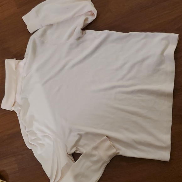 Croft & Barrow Bundle of 2 Tan Mock Stretch & Pink Turtlenecks - Size Medium - Picture 6 of 11